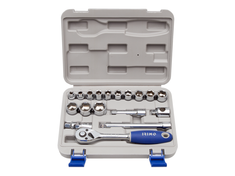 JUEGO DE DADOS DE 3/8 18 PZA IRIMO (119-18-4)