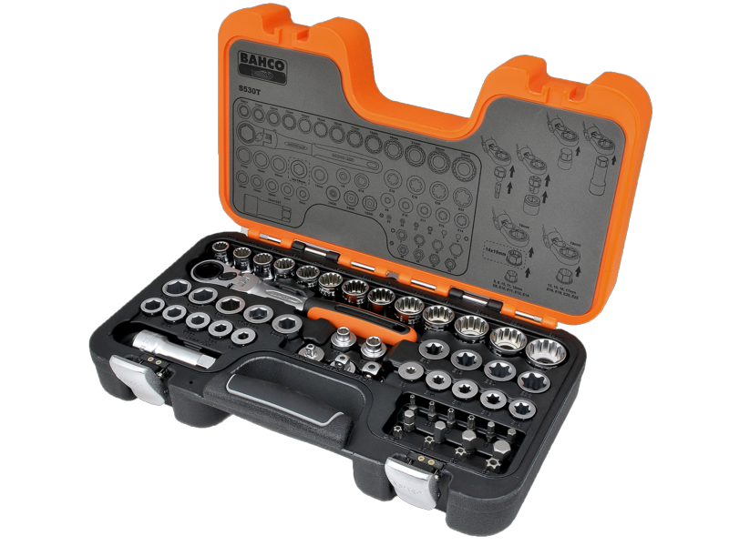 JUEGO DADO PASANTE 1/2 53 PZA BAHCO (S530T)